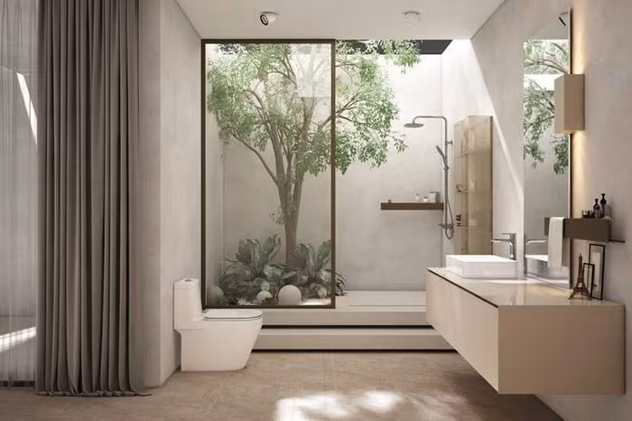 5 xu hướng thiết kế phòng tắm 2026: Biến không gian thành Spa tại gia