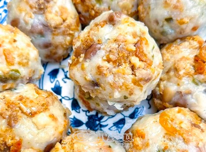 Bánh củ cải hấp truyền thống của người Hoa.