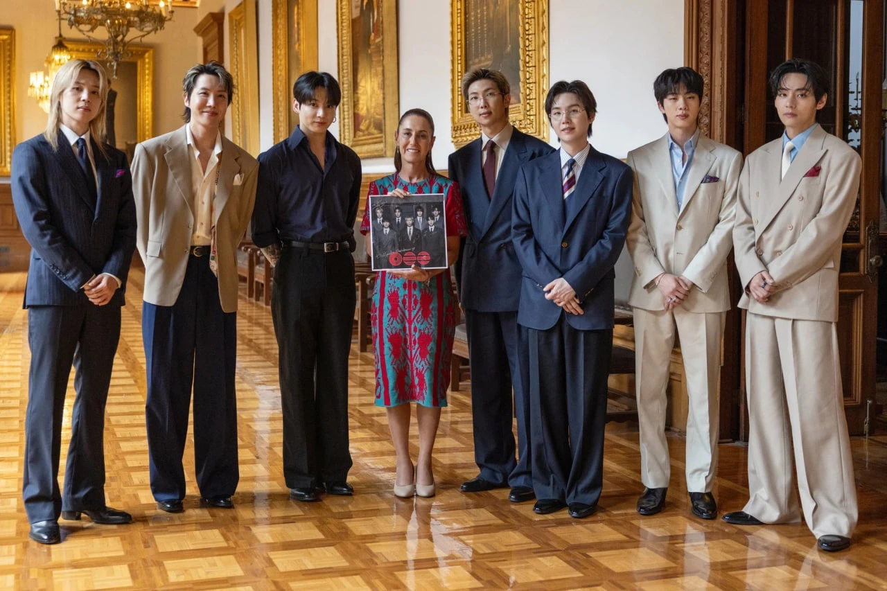 BTS gặp Tổng thống Mexico Claudia Sheinbaum