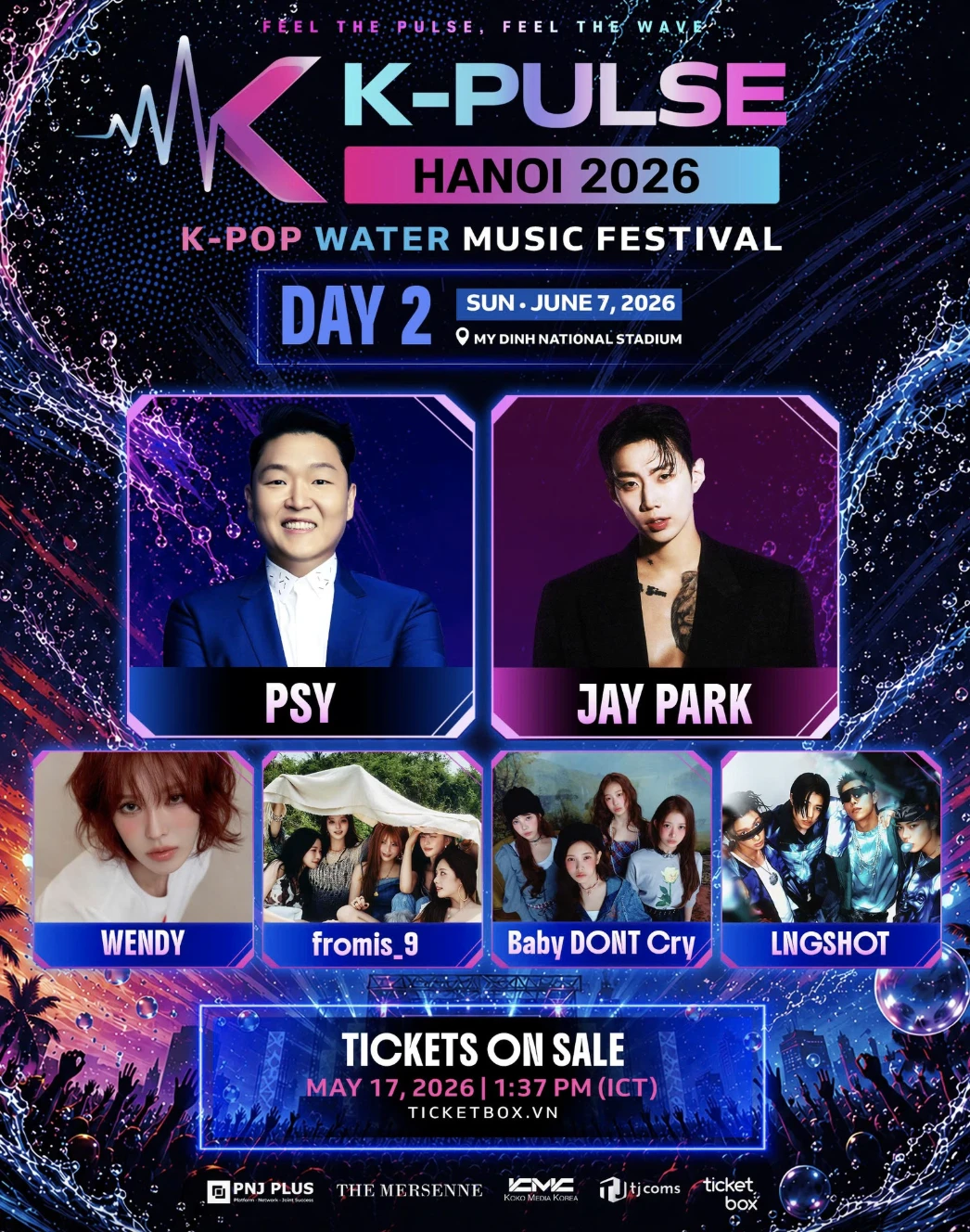 Dàn line-up Day 1 và Day 2 của K-PULSE HANOI 2026