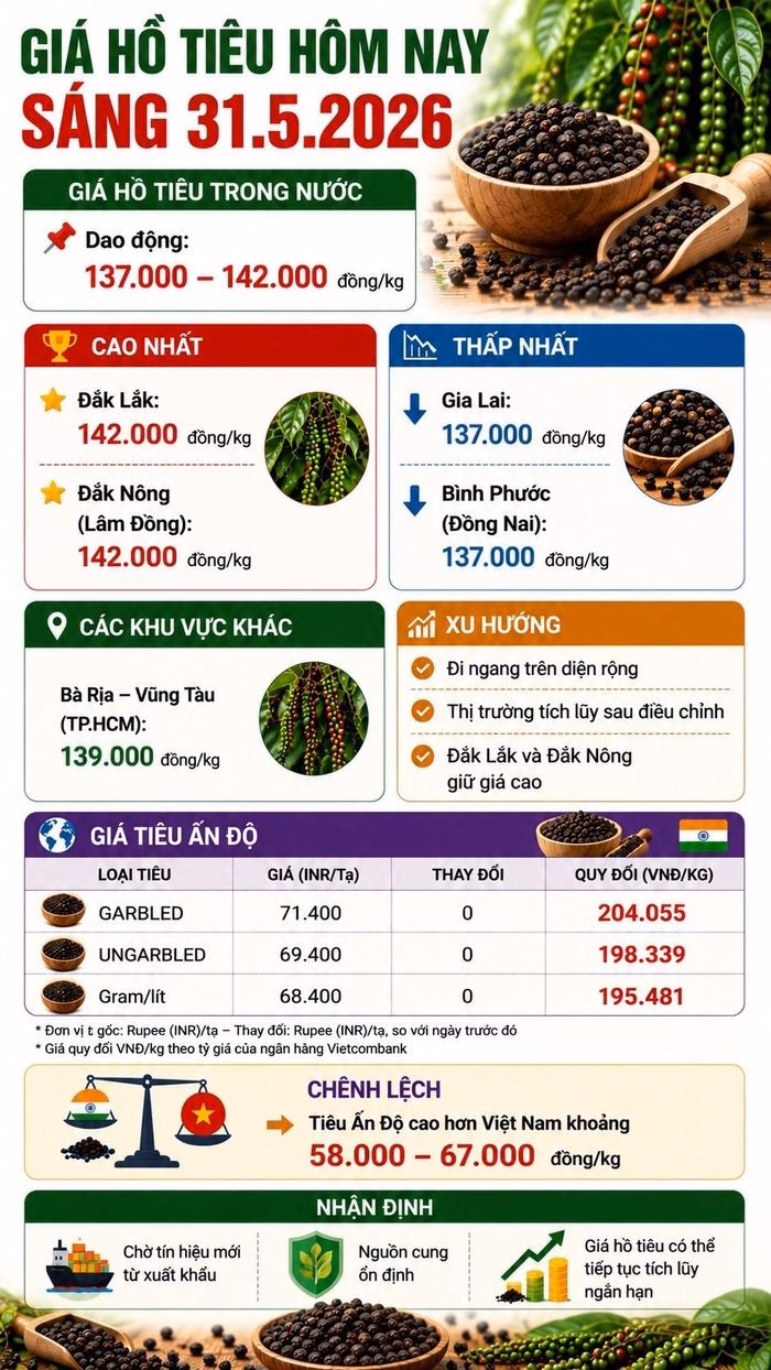 Dự báo giá hồ tiêu