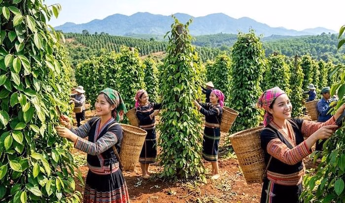 Hình minh họa thị trường hồ tiêu