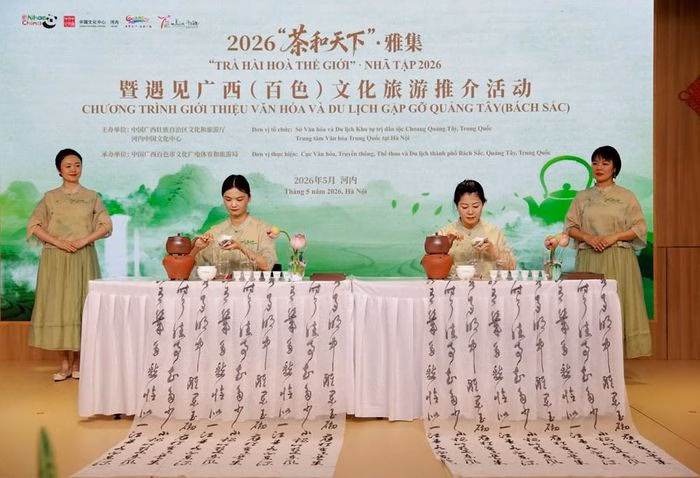 Không gian trải nghiệm “Khu giao lưu trà vận” mang đến cái nhìn sâu sắc về văn hóa trà