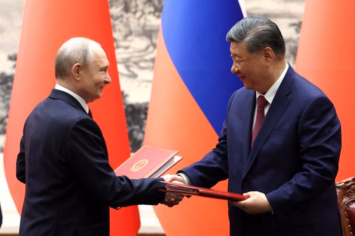 Điện Kremlin cho biết Moscow và Bắc Kinh đã ký kết khoảng 40 thỏa thuận quan trọng trong hội nghị thượng đỉnh vừa qua. Ảnh: Reuters.
