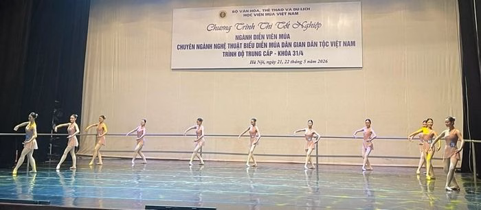 Những bước múa tinh tế của sinh viên chuyên ngành Múa Dân gian Dân tộc Việt Nam