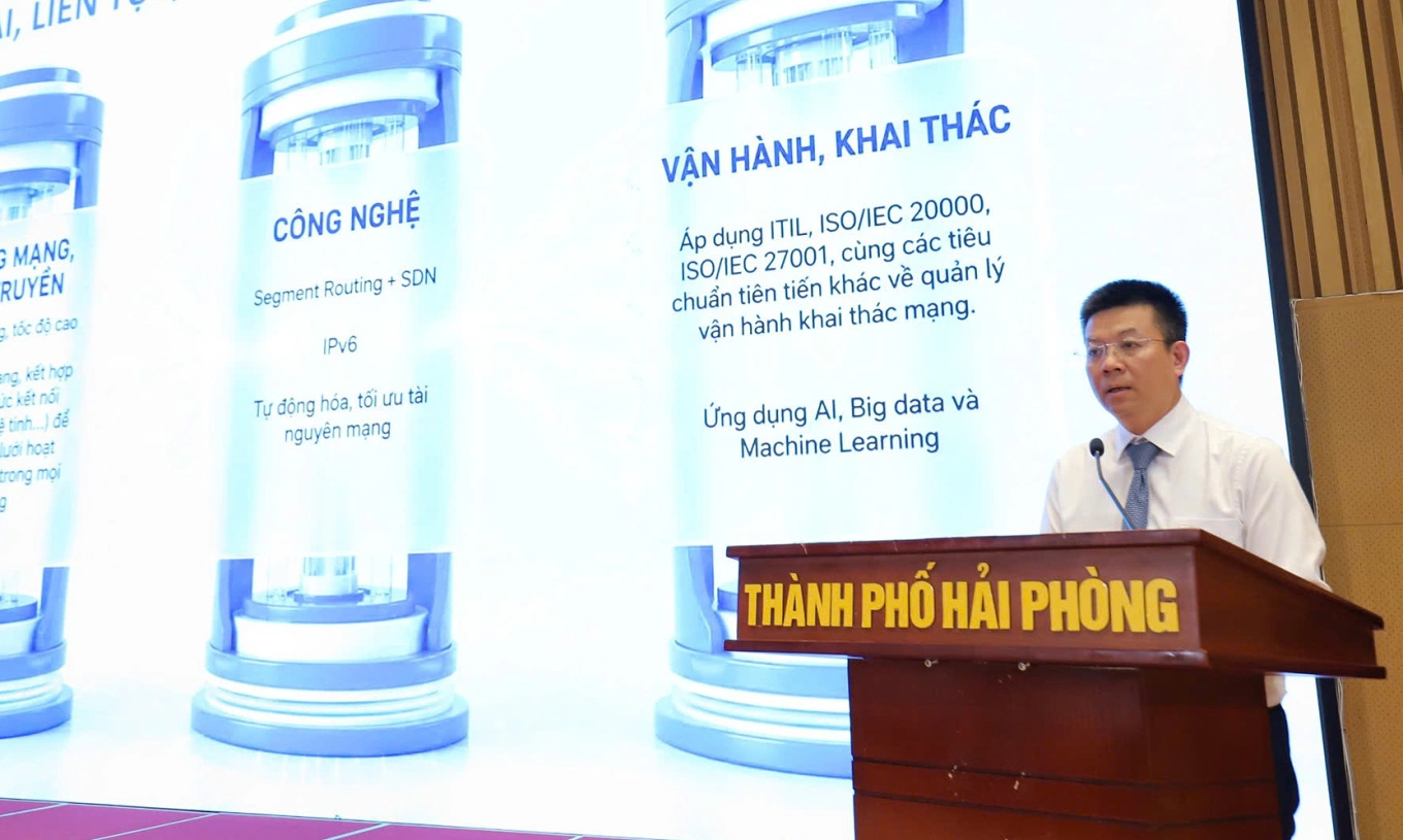 Cục trưởng Cục Bưu điện Trung ương Nguyễn Hồng Thắng phát biểu tại sự kiện. Ảnh: Phương Thảo