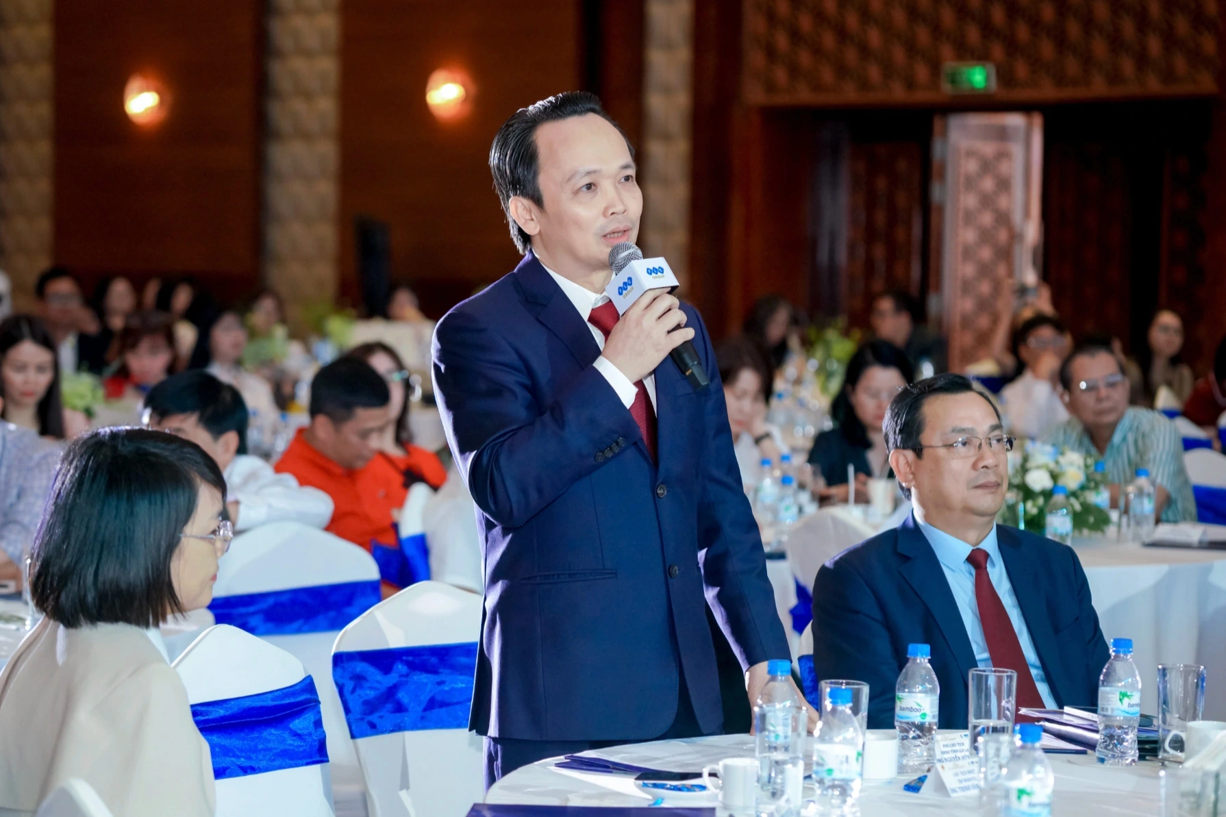Ông Trịnh Văn Quyết xuất hiện trở lại với vai trò Chủ tịch Tập đoàn FLC (Ảnh: DT).