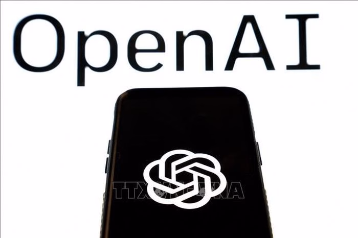 Biểu tượng ChatGPT của Công ty OpenAI tại một văn phòng ở Washington, D.C. Ảnh: philstar.com/TTXVN