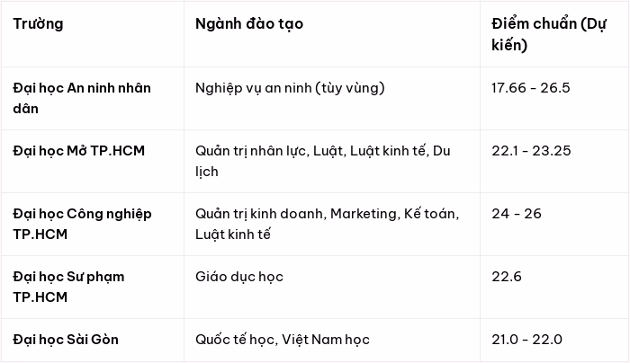 Các trường đại học tại TP.HCM thường có thế mạnh về kết nối doanh nghiệp và thực tập