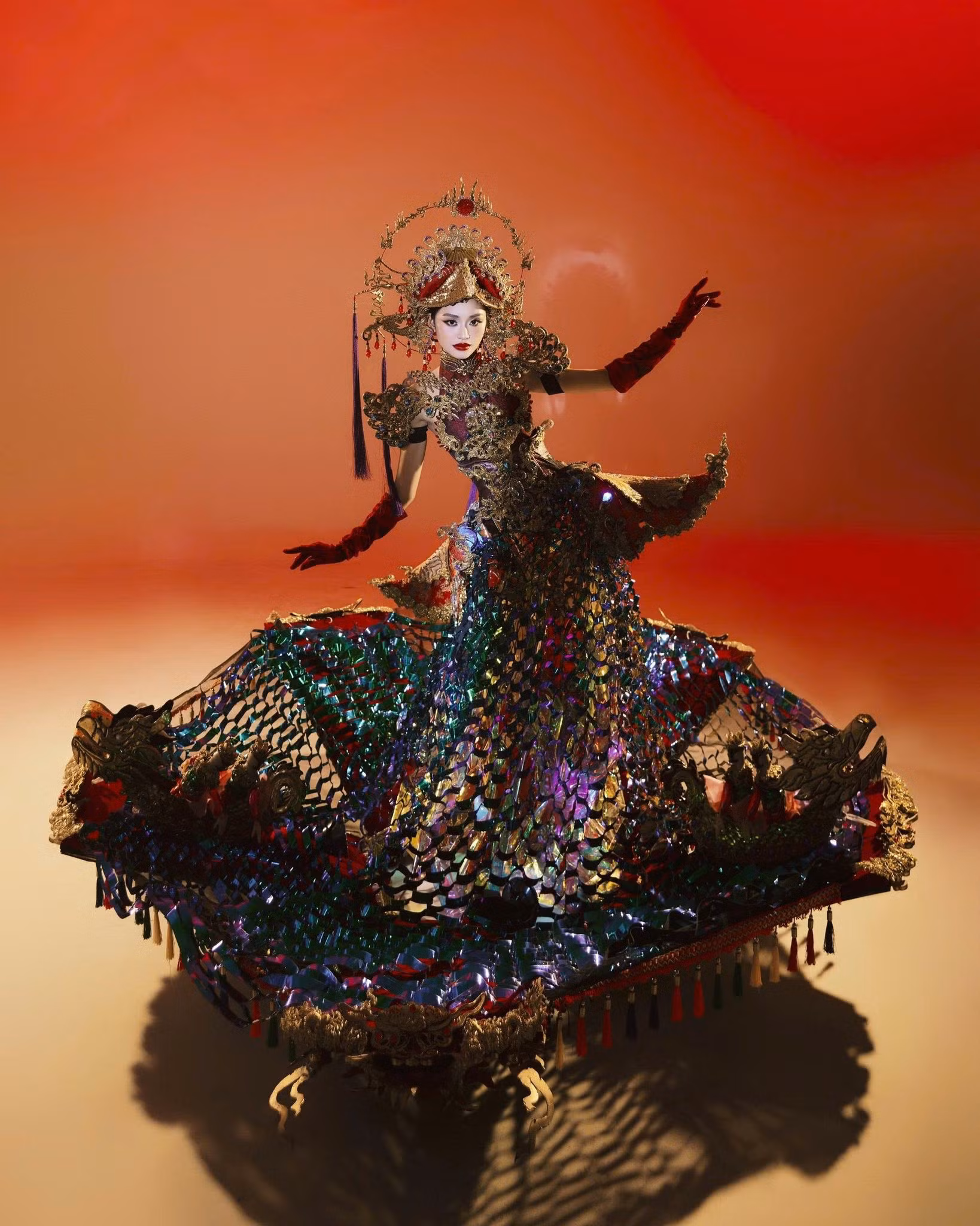 Thiết kế Thăng Long hội là minh chứng cho sự thành công của The Grand National Costume trong việc quảng bá văn hóa Việt.