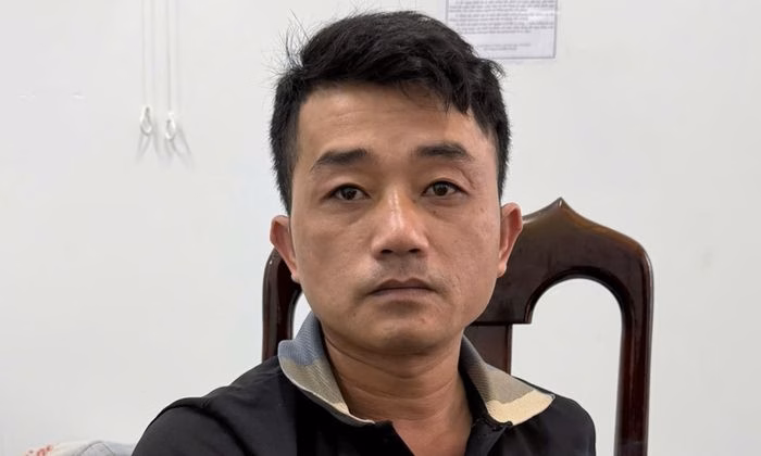 Đối tượng Ngô Duy Thành tại cơ quan công an