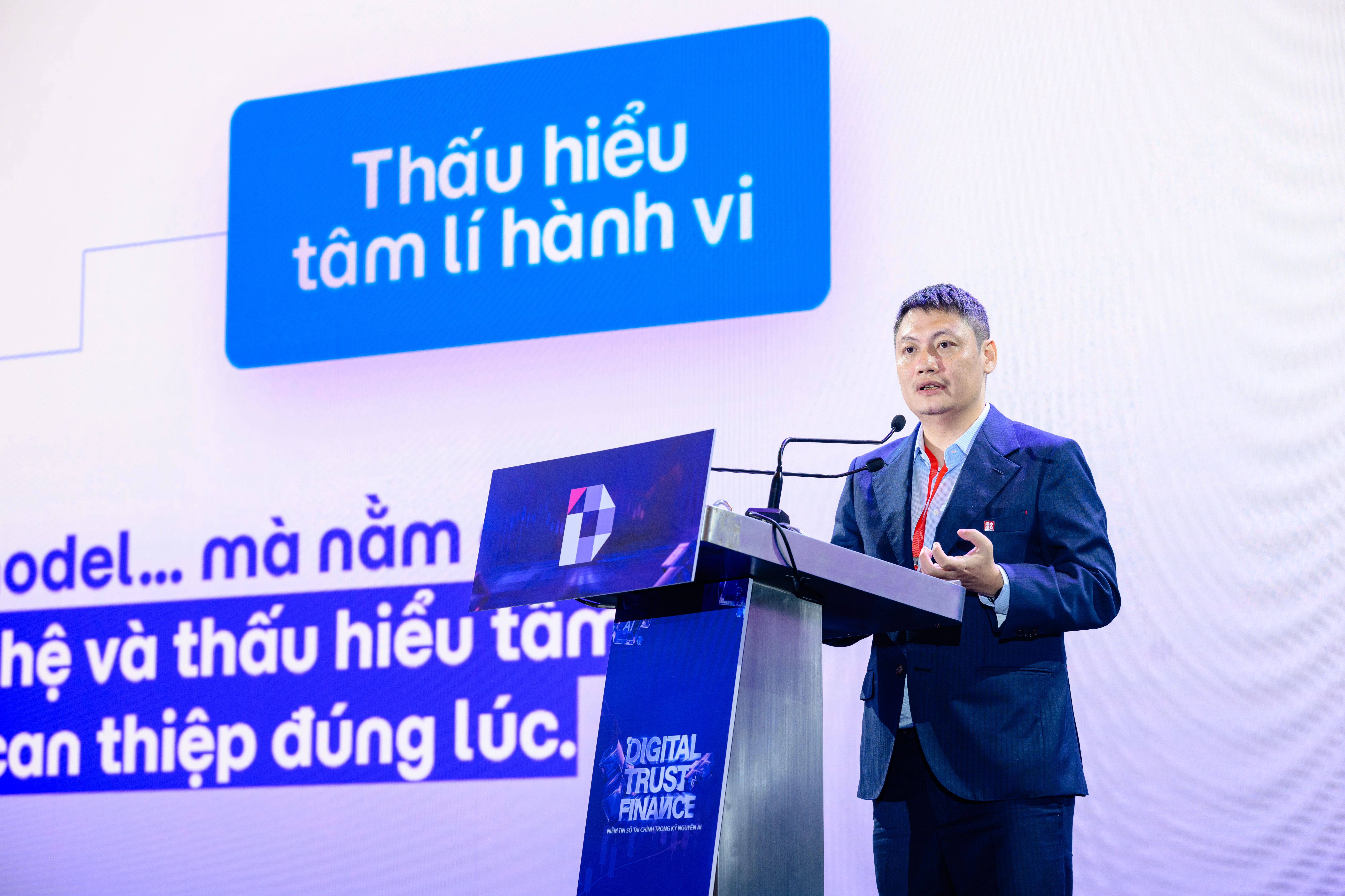 Ông Nguyễn Mạnh Tường chia sẻ tại Diễn đàn Digital Trust in Finance 2026 (Ảnh: BTC).