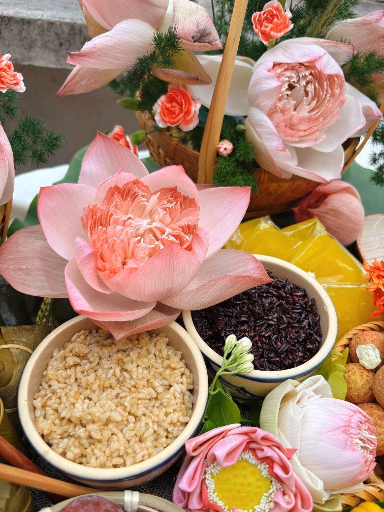 Thành phẩm cơm rượu nếp cẩm