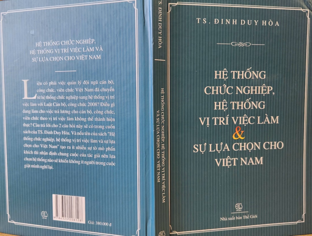 Tác phẩm mới của TS. Đinh Duy Hòa phân tích sâu sắc về mô hình quản lý nhân lực công.