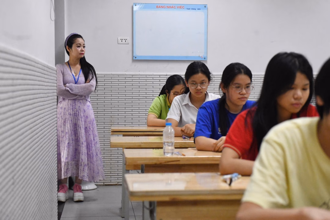 Học sinh dự thi vào lớp 10 ở Hà Nội những năm trước. Ảnh: Thạch Thảo